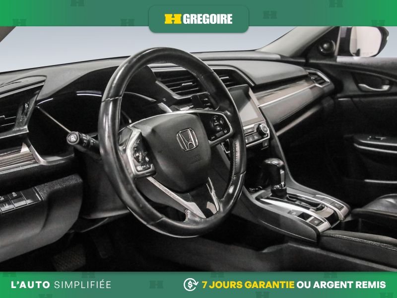 Honda Civic 820731 | Touring AUTO AC CUIR TOIT NAV MAGS CAM RECUL BLEUT 2019 Gris Laval - photo #11