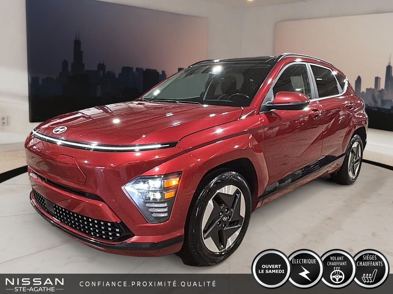 2024 Hyundai Kona Electric Red Saint-Jérôme - photo #0