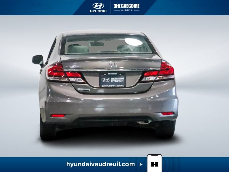 Honda Civic YA888 | LX 4 portes, boîte automatique 2013 Gris Laval - photo #8