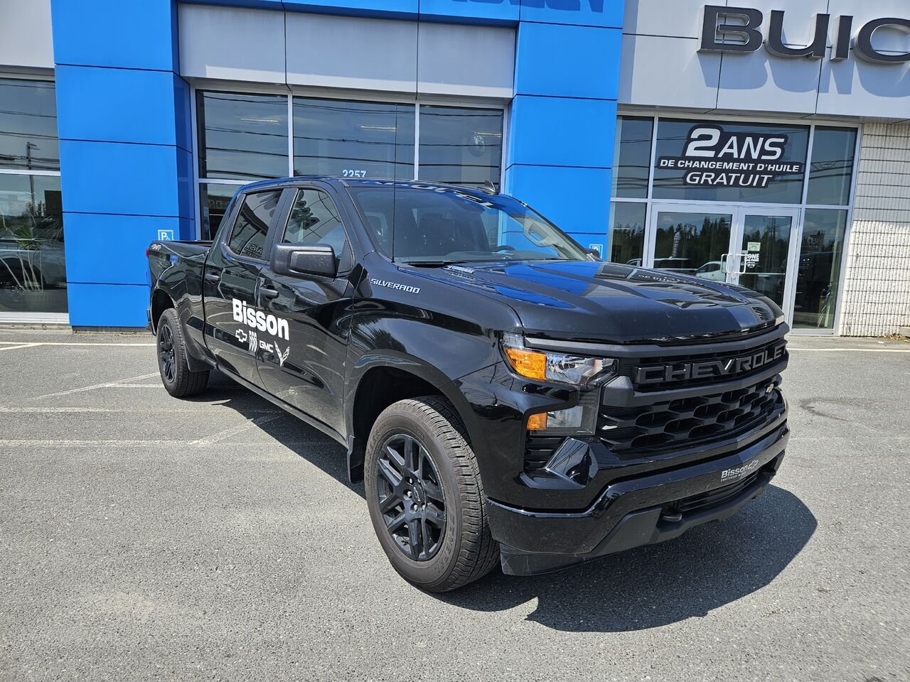 Chevrolet Silverado 1500 Custom cabine multiplace 4RM 157 po 2026 Noir Thetford Mines - photo #1