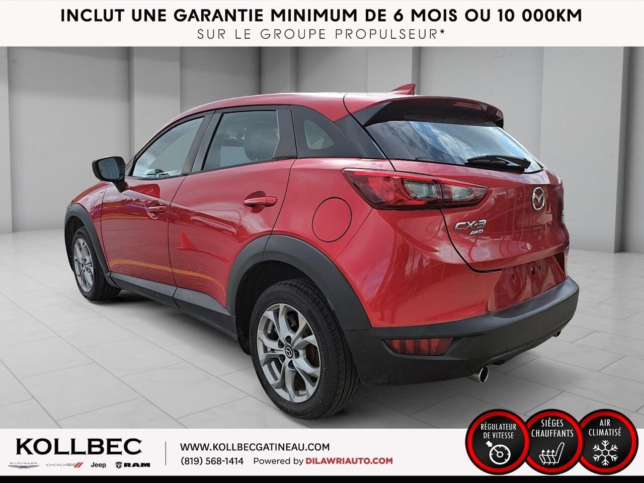 2016 Mazda CX-3 26102 | Traction avant 4 portes GS Red Gatineau - photo #17