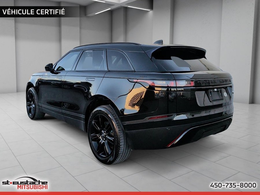 Land Rover Range Rover Velar S P250-cuir bleu-toit pano-sièges et volant chauffant-carplay/android auto 2022 Noir