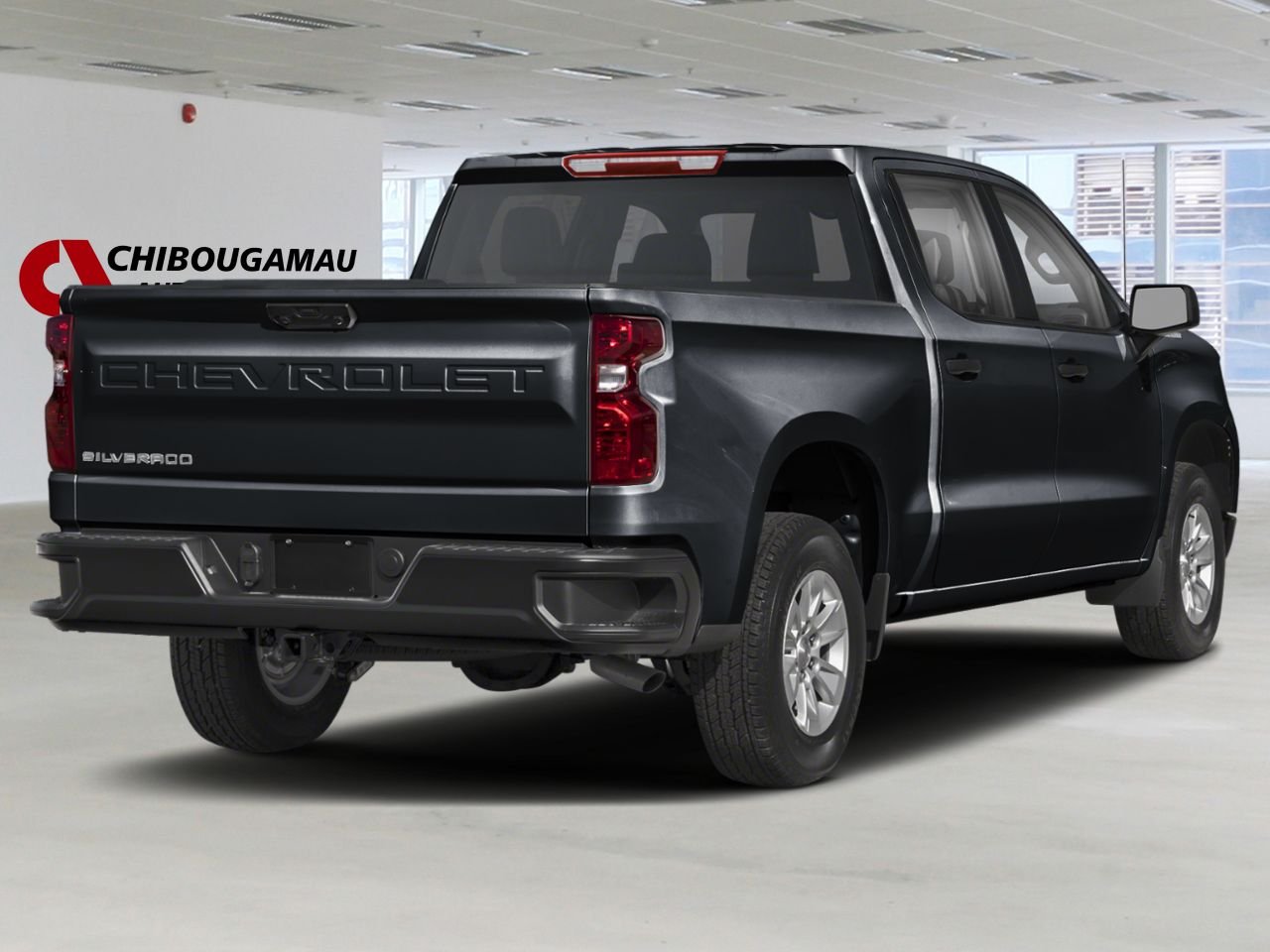 2026 CHEVROLET Silverado 1500 K1500 SILVERADO CREW CAB CUSTOM STD/BOX (1CX) Black Chibougamau - photo #2