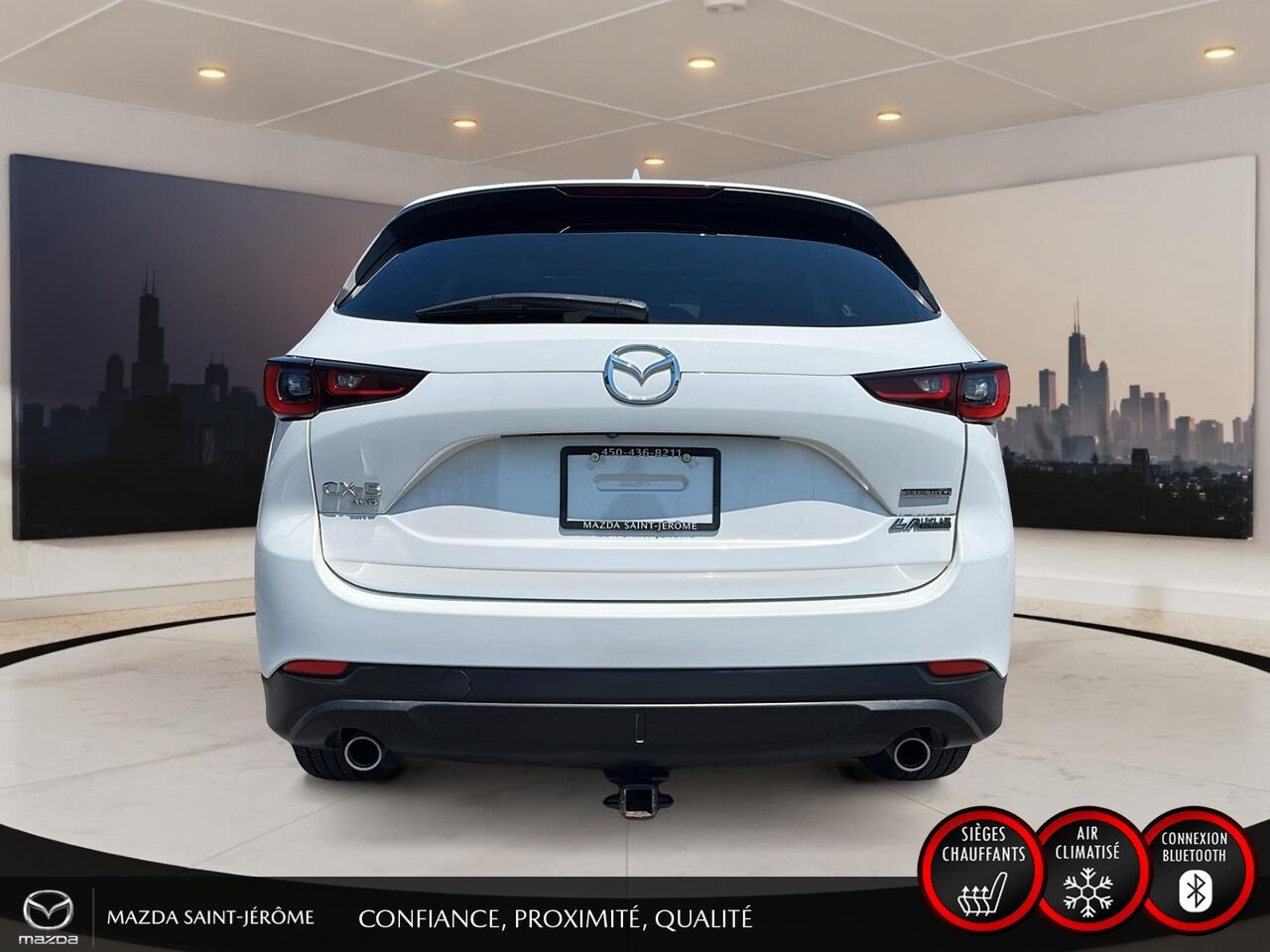 Mazda CX-5 GS LUXURY | TOIT OUVRANT | CUIR | AWD | 2023 Blanc Saint-Jérôme - photo #6