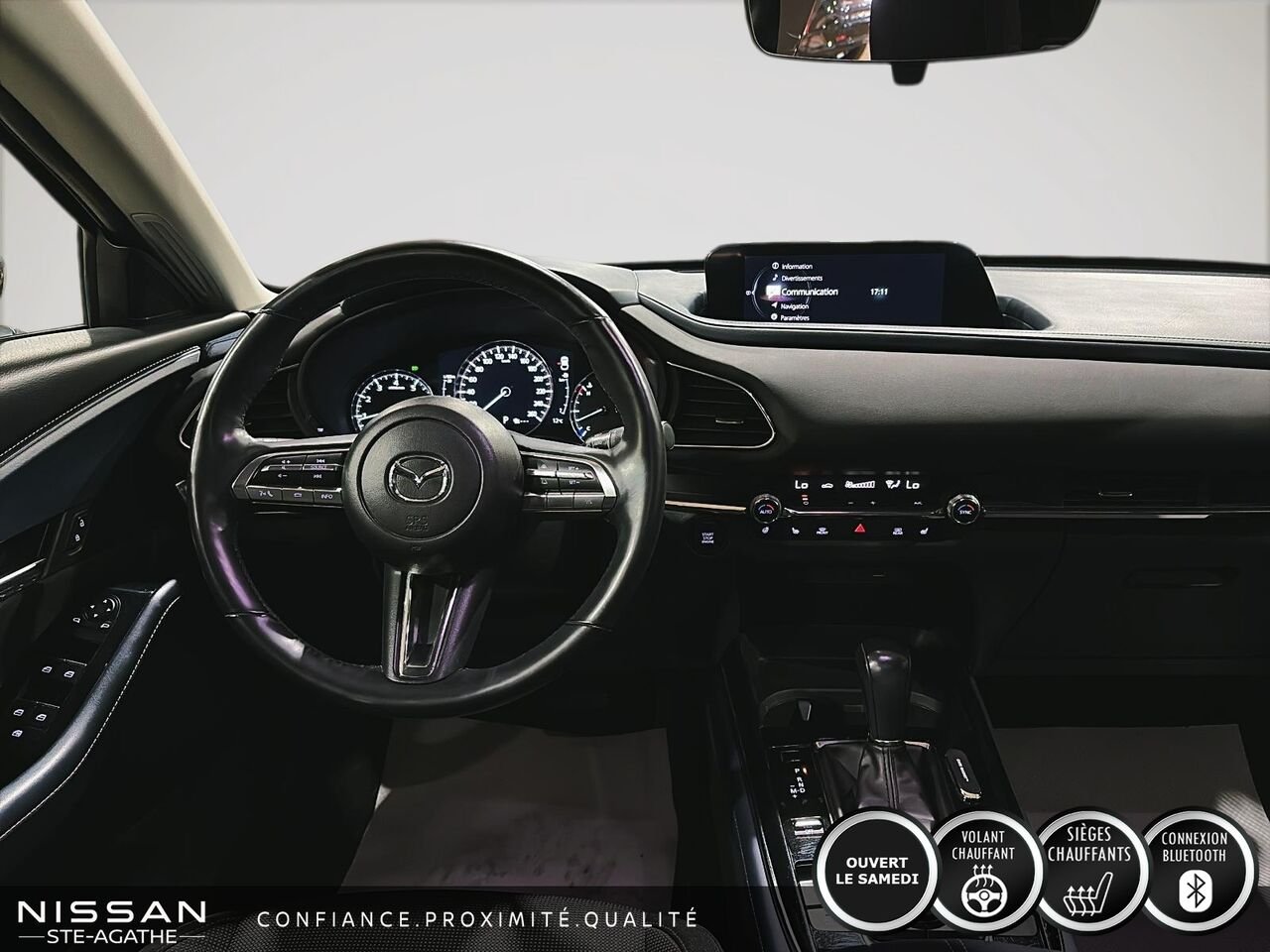 Mazda CX-30 GS TI | SEULEMENT 48 320 KM | VOLANT CHAUFFANT EN CUIR | RÉGULATEUR RADAR | CAMÉRA DE RECUL 2021 Gris Saint-Jérôme - photo #9