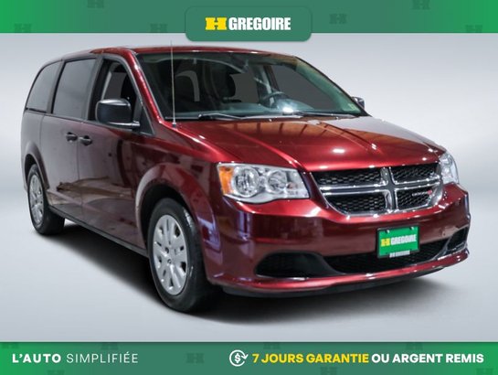 2019 Dodge GR Caravan Canada Value Package AUTO AC CAM RECULE 7 PASS Red