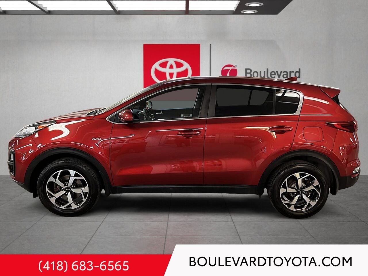 2021 Kia Sportage 99685B-105 | LX, AWD Red Québec - photo #5