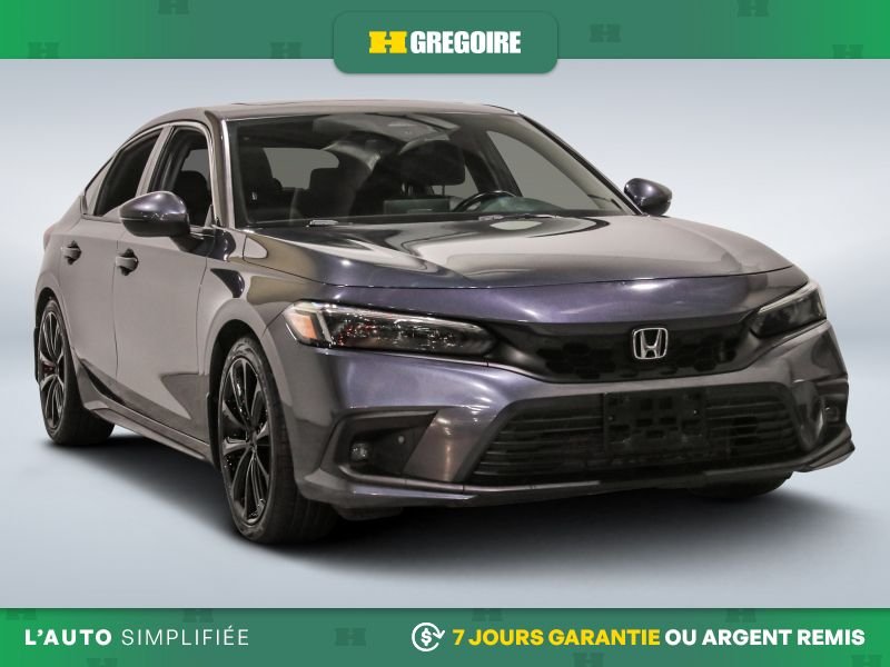 Honda Civic 820899 | Sport Touring AUTO A/C CUIR TOIT NAV CAM RECUL BLE 2022 Gris Laval - photo #0
