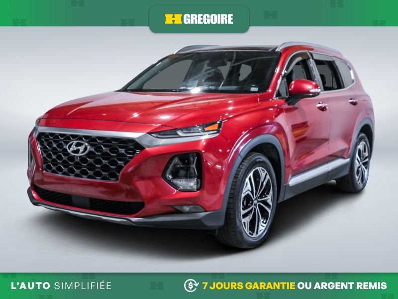 2019 Hyundai Santa Fe Ultimate AWD AUTO AC CUIR TOIT NAV MAGS CAM RECULE Red