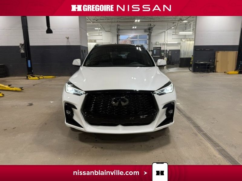 2025 Infiniti QX50 SPORT DEMO AWD CUIR TOIT PANO SIEGE VENTILE White