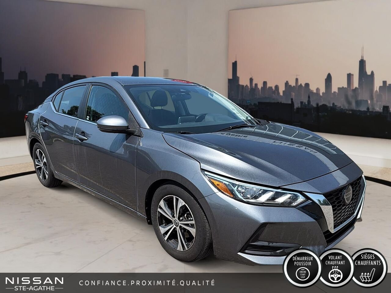 Nissan Sentra SV | UN SEUL PROPRIÉTAIRE | SIÈGES CHAUFFANTS | DÉMARREUR À DISTANCE 2020 Gris Saint-Jérôme - photo #2