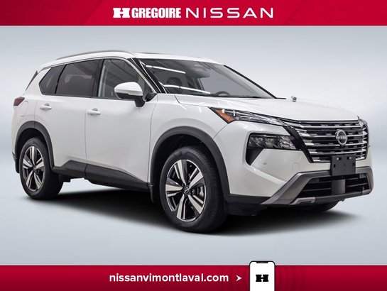2024 Nissan Rogue SL AWD Cuir Caméra Toit Pano à partir 2.99% White