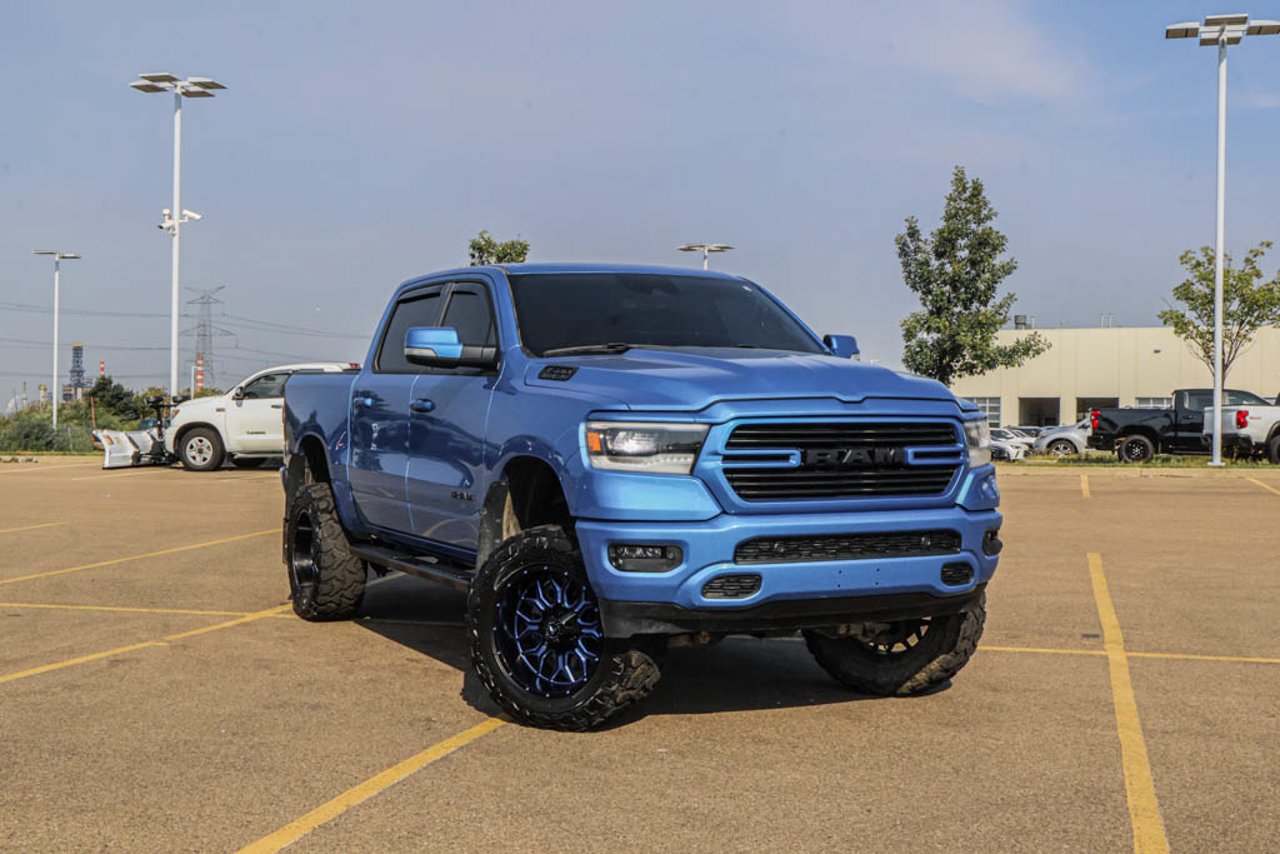 2021 Ram 1500 Sport 4x4 Crew Cab 5'7 Box Blue Sherwood Park - photo #1