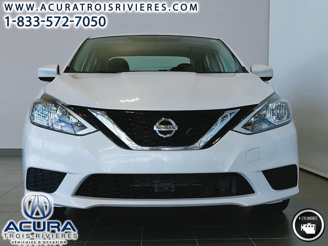 2018 Nissan Sentra SV White Trois-Rivières - photo #2