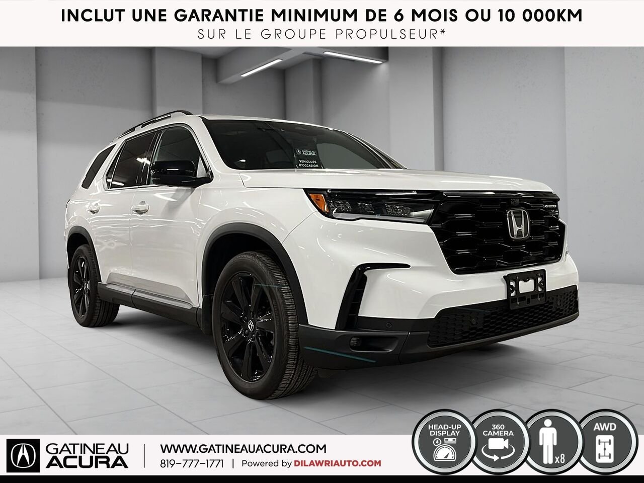 Honda Pilot Black Edition AWD 2024 Blanc Ottawa & Gatineau - photo #12