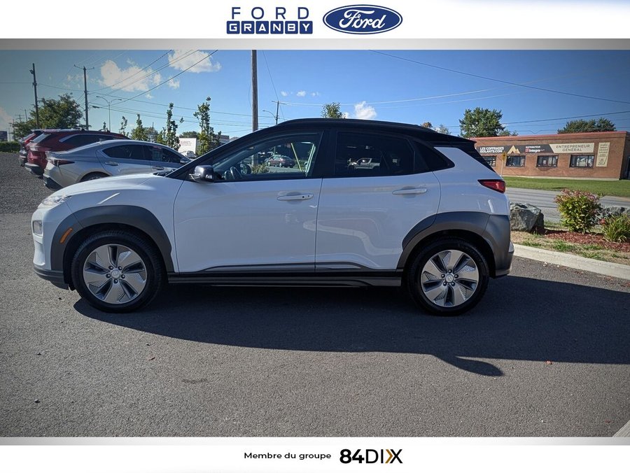 Hyundai Kona électrique Preferred TA avec toit bicolore 2021 Blanc