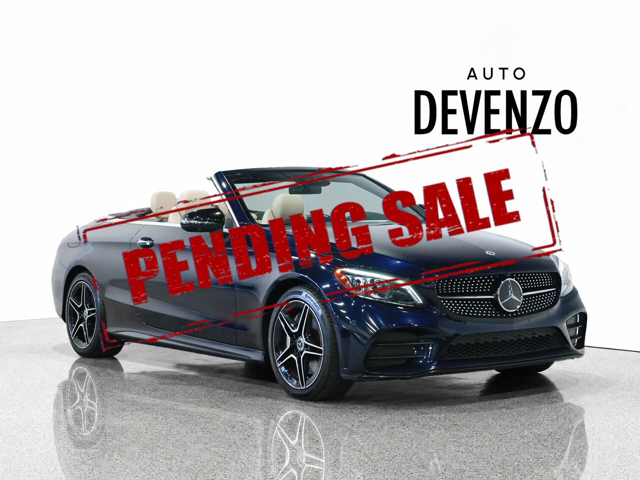 Blue 2020 Mercedes-Benz C-Class Convertible All-Wheel Drive Automatic