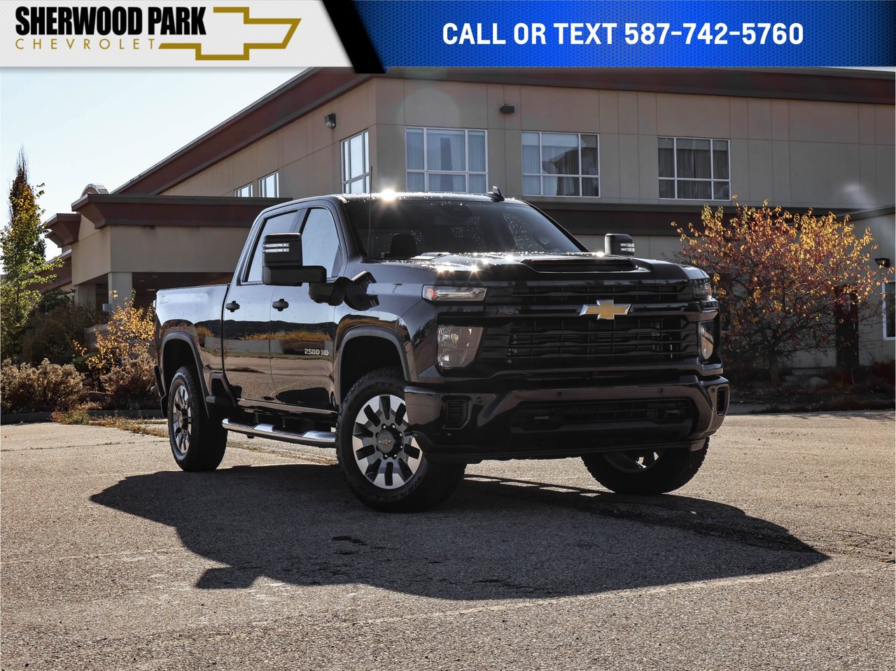 2026 Chevrolet Silverado 2500HD 4WD Crew Cab 159 Custom Black Sherwood Park - photo #0