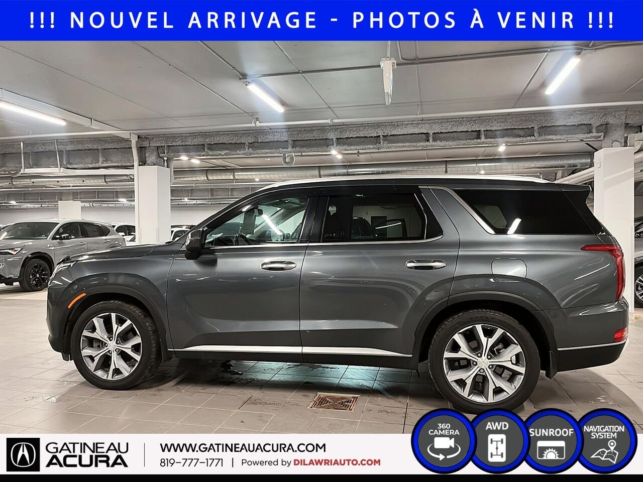 Hyundai Palisade Luxury 8 places AWD 2021 Gris Ottawa & Gatineau - photo #7