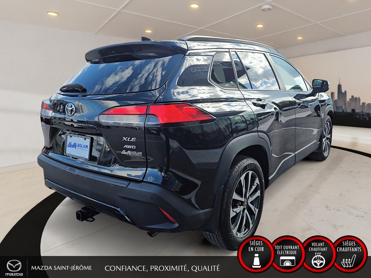 Toyota Corolla Cross 2023 Noir Saint-Jérôme - photo #5