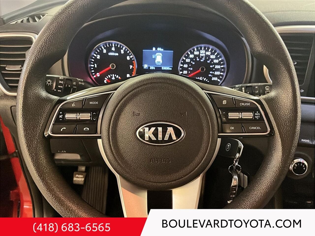 2021 Kia Sportage 99685B-105 | LX, AWD Red Québec - photo #9