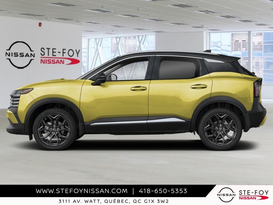 NISSAN Kicks SR TI 2027 Jaune yuzu métallisé/Noir intense