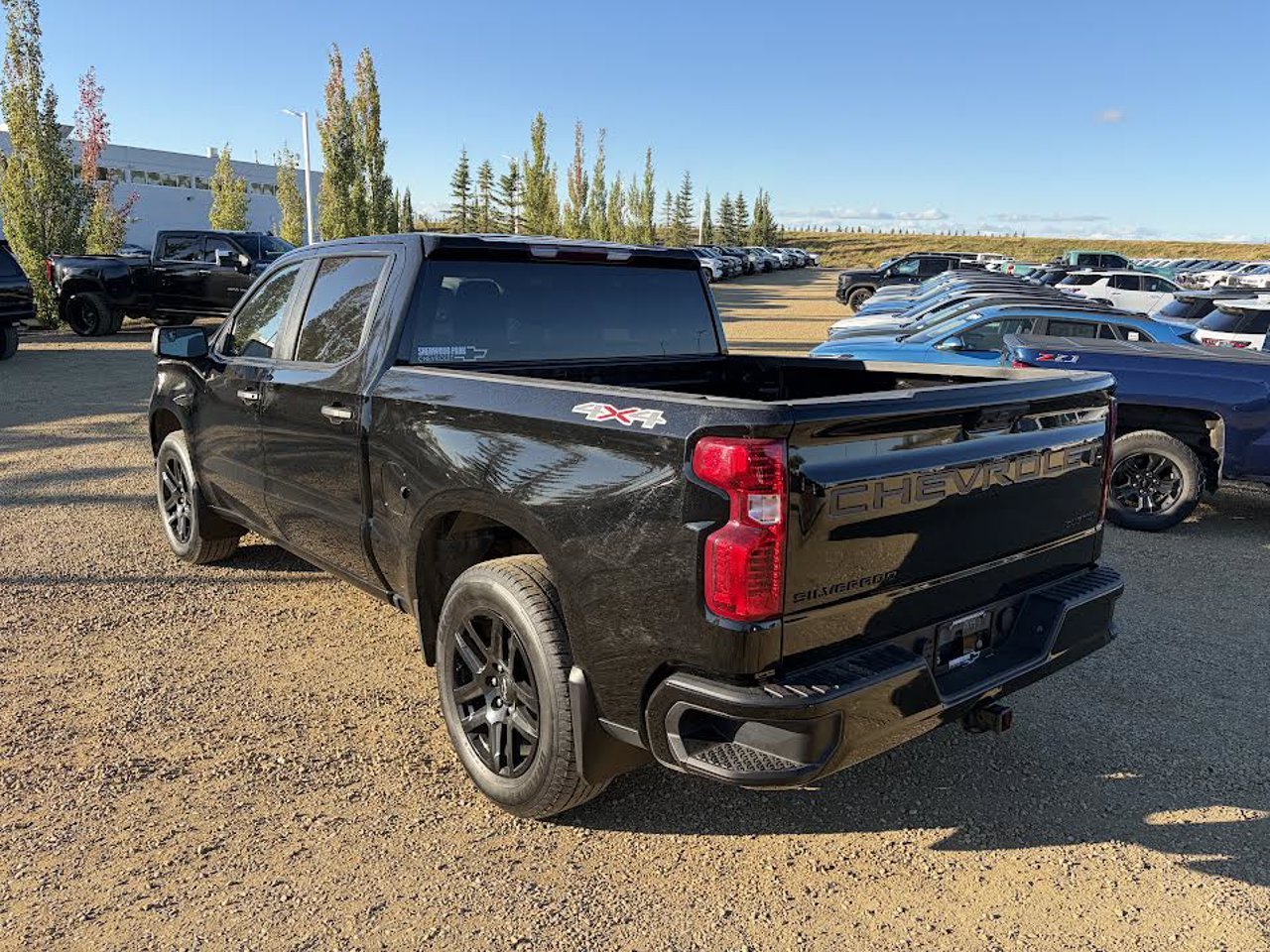 2024 Chevrolet Silverado 1500 4WD Crew Cab 147 Custom Black Sherwood Park - photo #3