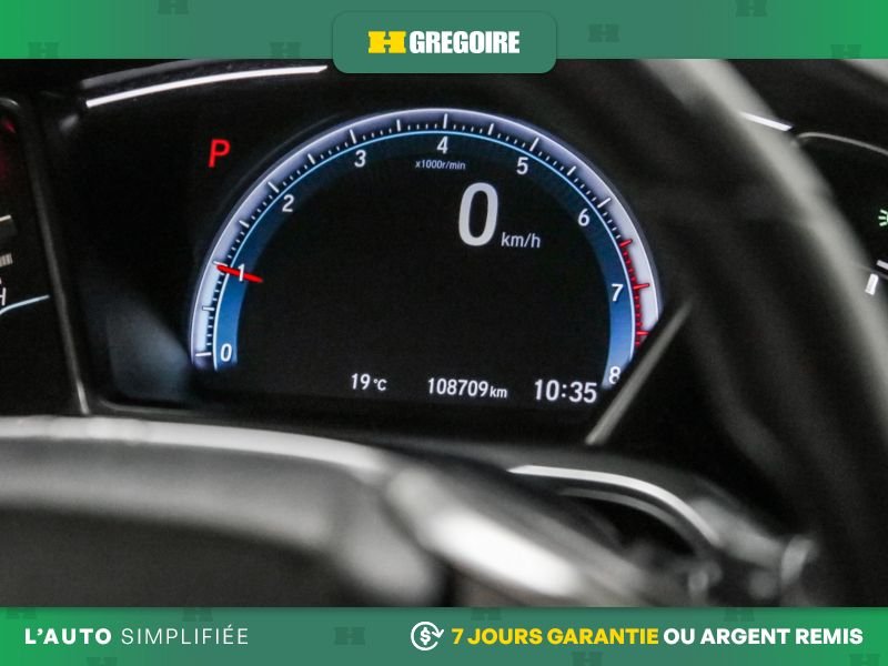 Honda Civic 820731 | Touring AUTO AC CUIR TOIT NAV MAGS CAM RECUL BLEUT 2019 Gris Laval - photo #22