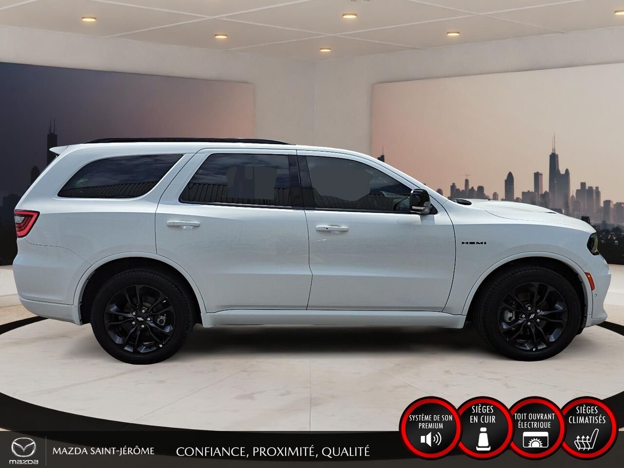 Dodge Durango R/T | BLACK TOP | GROUPE REMORQUAGE | TOIT OUVRANT | 2025 Blanc Saint-Jérôme - photo #4