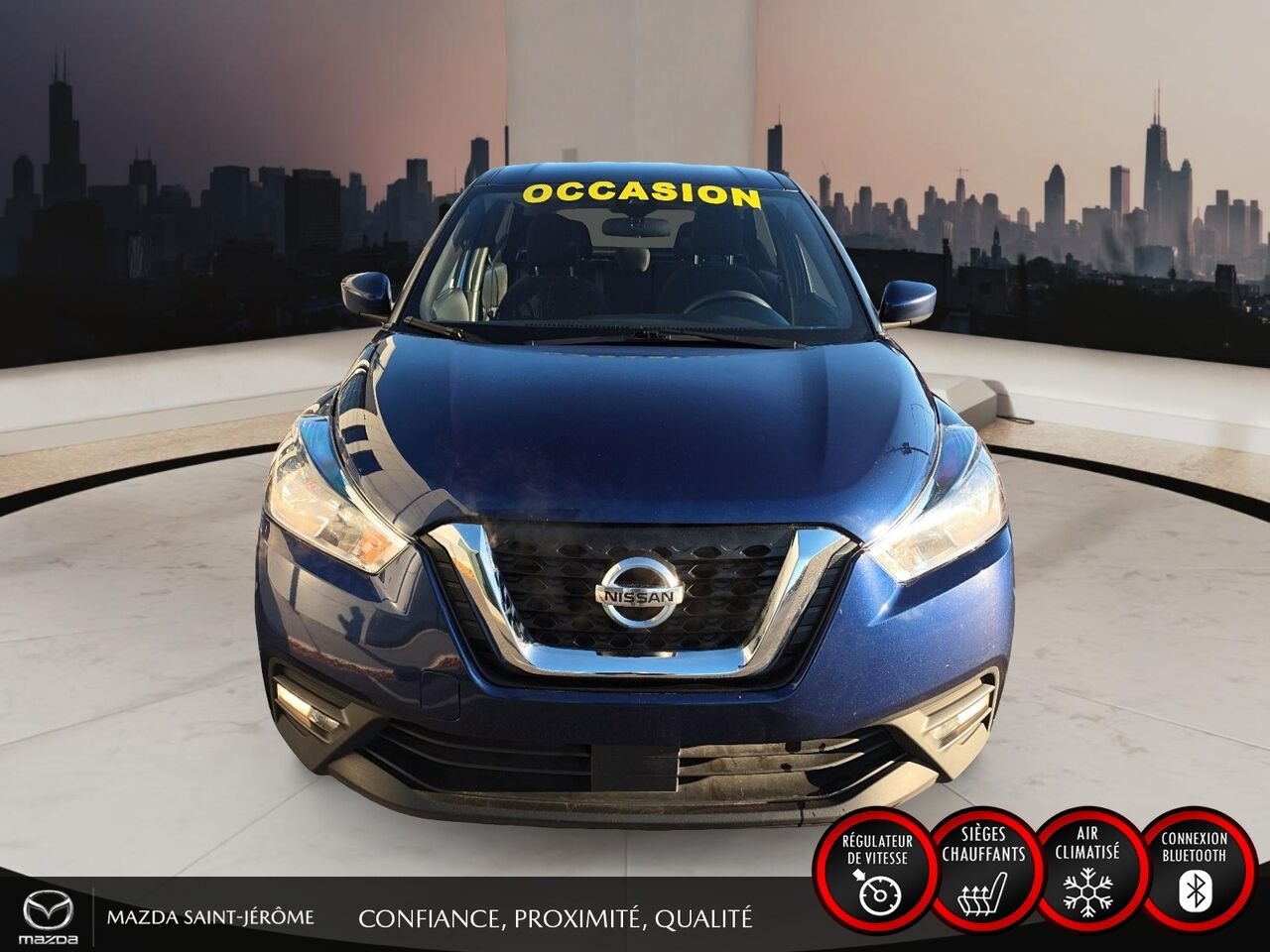 Nissan Kicks SV | JAMAIS ACCIDENTÉ | SIÈGES CHAUFFANTS | APPLE CARPLAY | DÉMARREUR À DISTANCE 2020 Bleu Saint-Jérôme - photo #2
