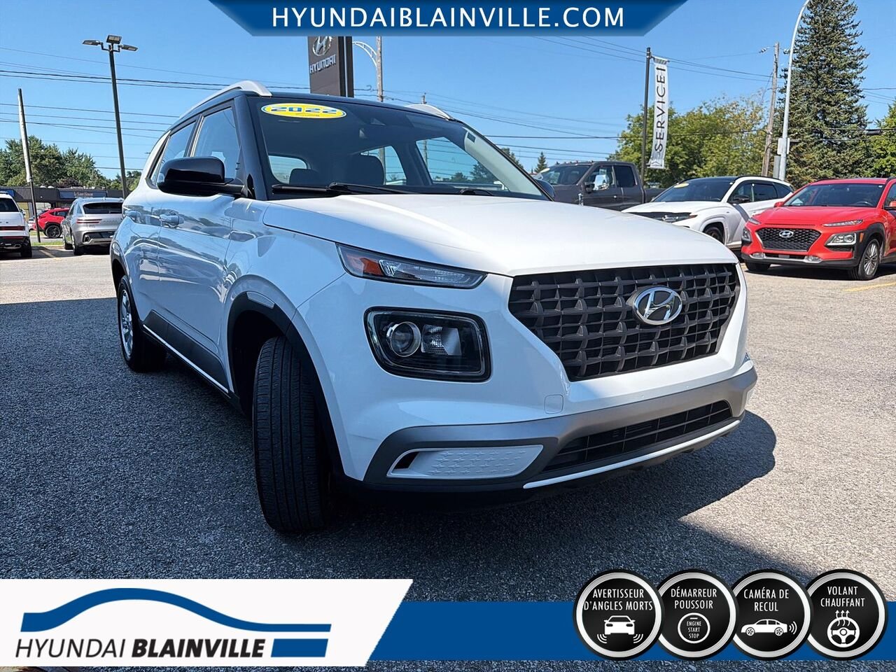 2022 Hyundai Venue White Blainville - photo #2