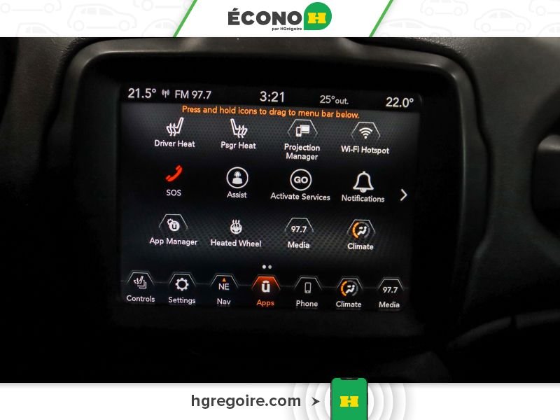 Jeep Renegade 822863A | Limited 4X4 CUIR TOIT NAV BLUETOOTH CAMÉRA MAGS 2018 Rouge Laval - photo #19