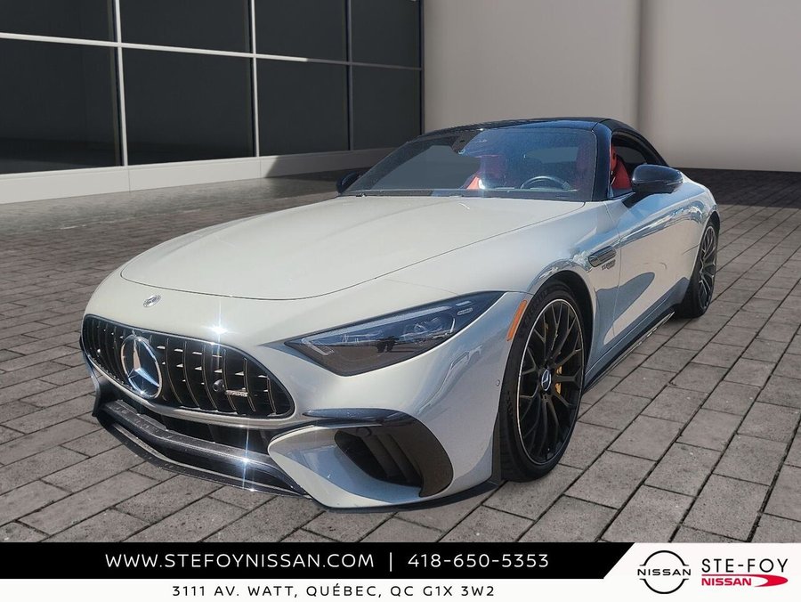 Mercedes-Benz SL SL 63 AMG ROADSTER CUIR ROUGE 2022 Gris