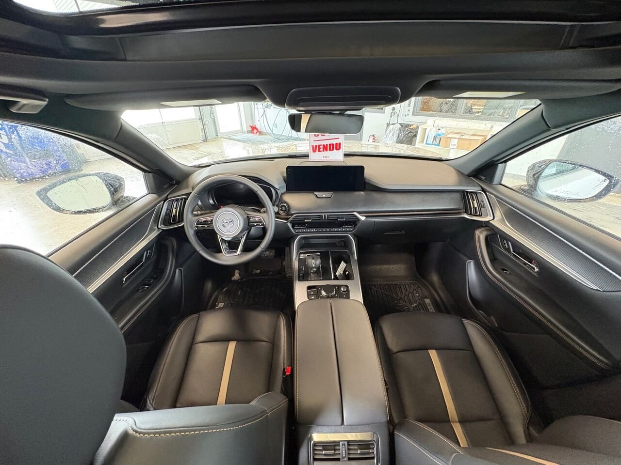MAZDA CX-90 hybride léger GT-P TI 2026 Blanc rhodium métallisé Châteauguay - photo #8