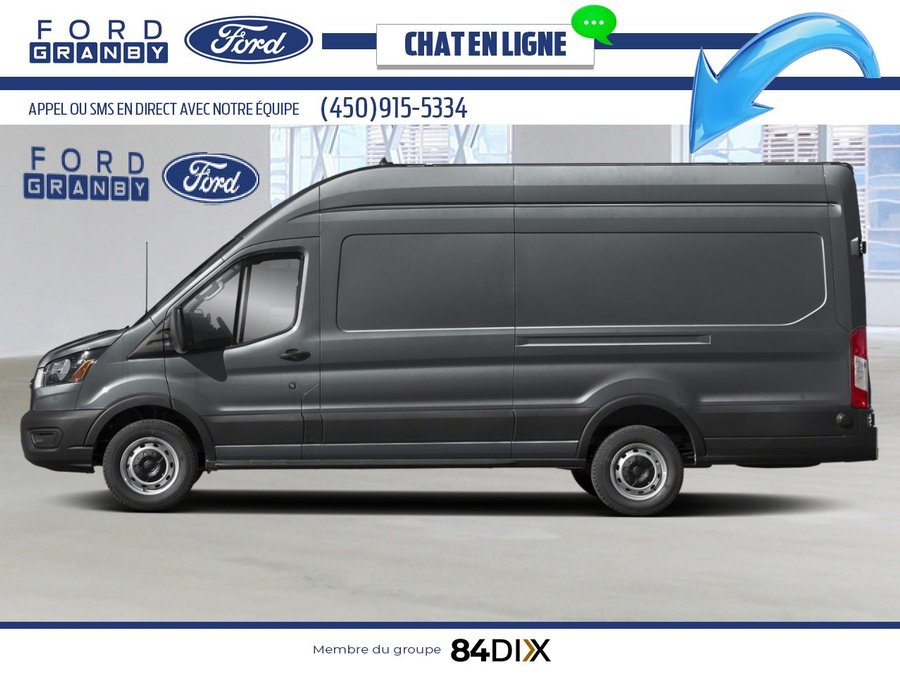 2025 Ford Transit Cargo Van T-350 TI toit surélevé 148 po PNBV de 9 500 lb Carbonized Grey Metallic