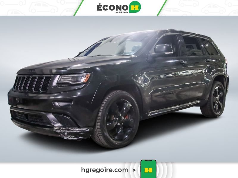 Jeep Grand Cherokee Overland AWD CUIR TOIT BLUETOOTH CAMÉRA MAGS 2016 Noir