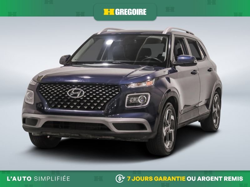Hyundai Venue Ultimate AUTO AC CUIR TOIT NAV MAGS CAM RECUL BLEU 2021 Bleu