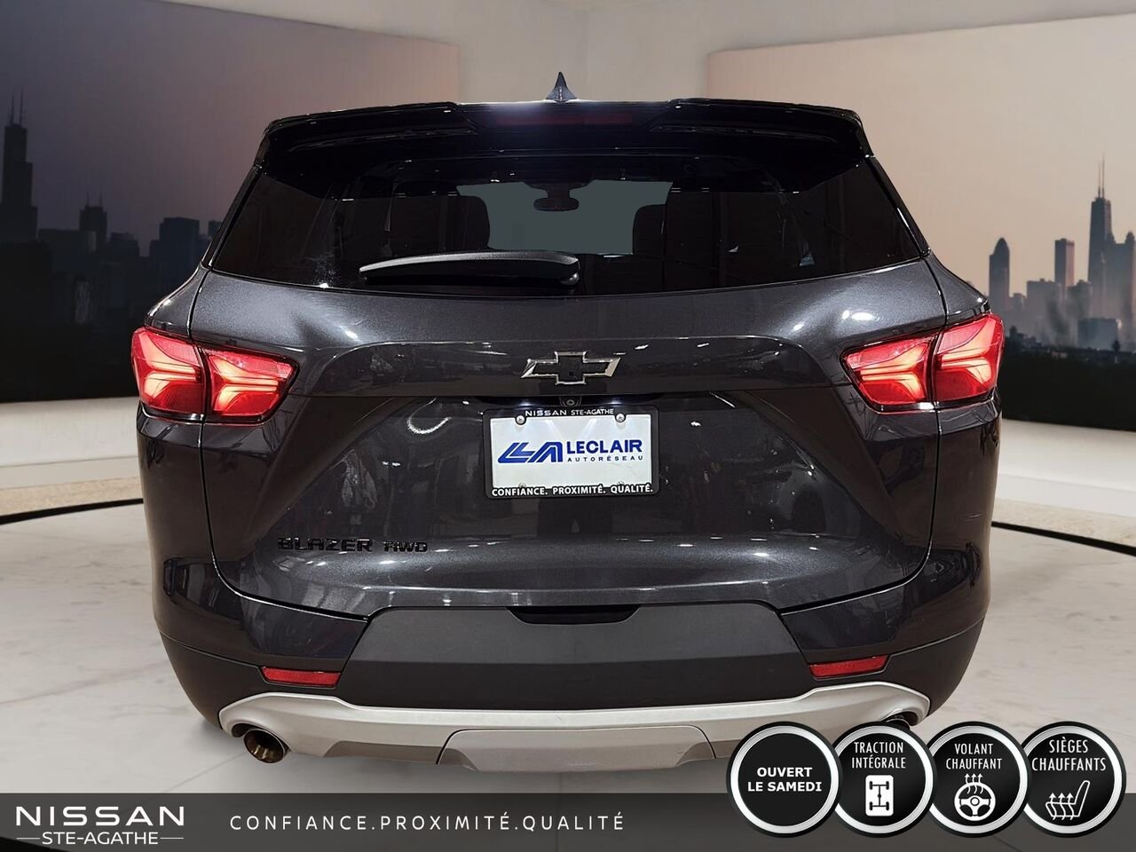 Chevrolet Blazer LT | TRACTION INTÉGRALE | JAMAIS ACCIDENTÉ | UN SEUL PROPRIÉTAIRE | APPLE CARPLAY | AUTOMATIQUE 2021 Gris Saint-Jérôme - photo #3