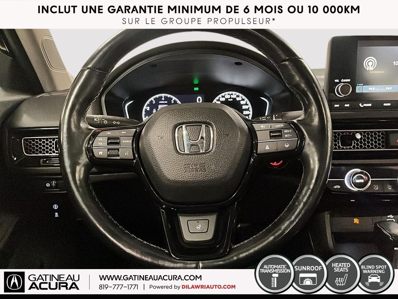 Honda Civic EX 2022 Noir Gatineau - photo #9