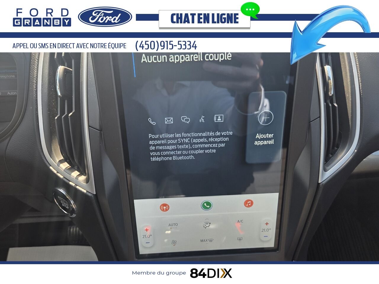 Ford Edge 2022 Blanc Granby - photo #13