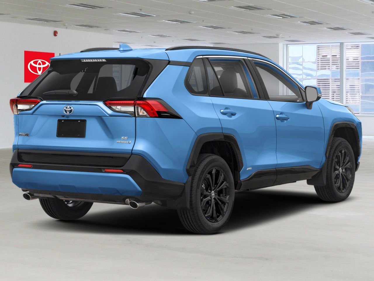 2025 Toyota RAV4 HYBRID SE AWD / HEATED SEATS / MOONROOF / ALLOY WHEELS / CARPLAY AND ANDROID AUTO Blue Mississauga - photo #2
