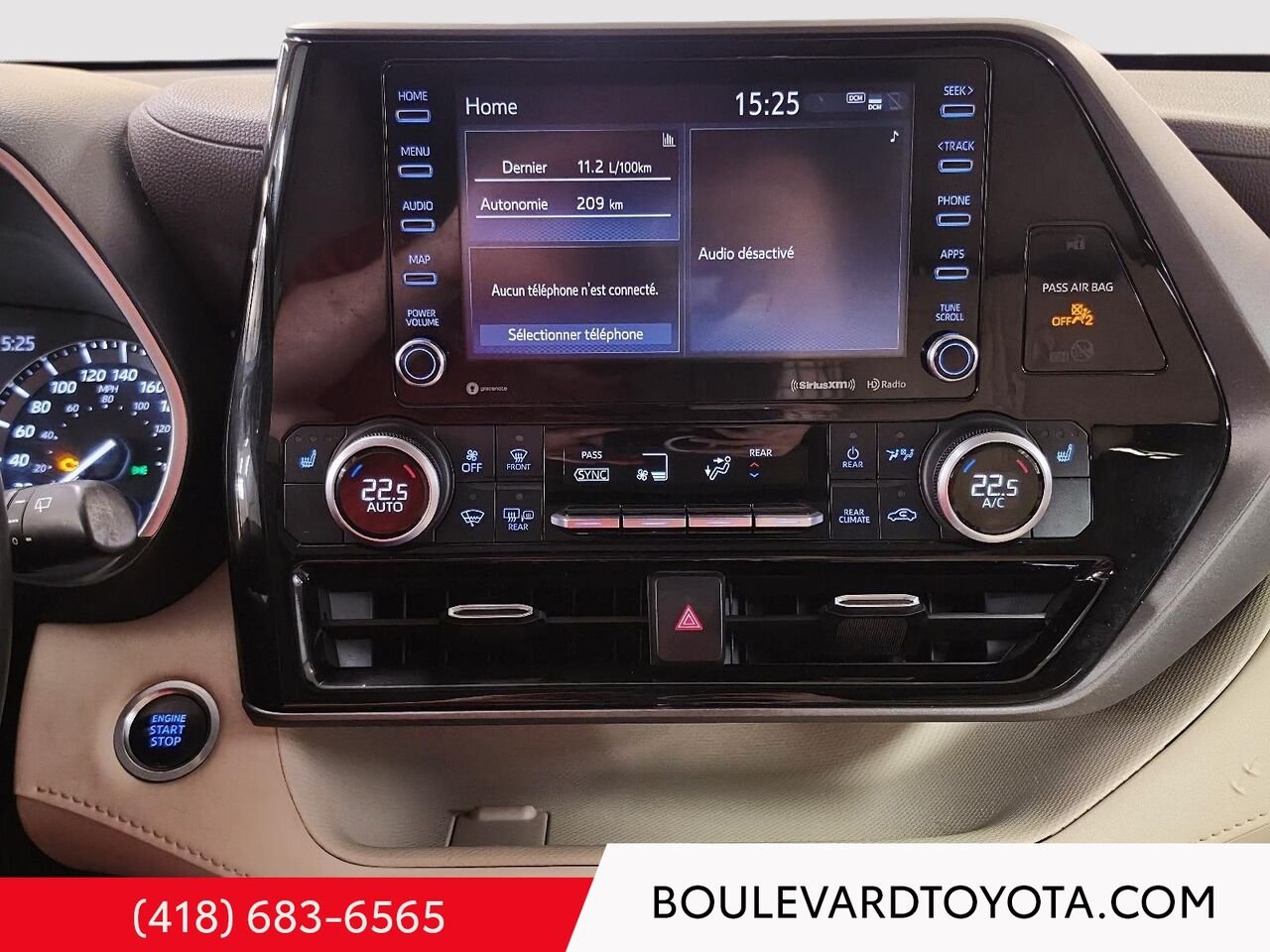 2021 Toyota HIGHLANDER 100533B-73 | XLE, AWD Blue Québec - photo #8