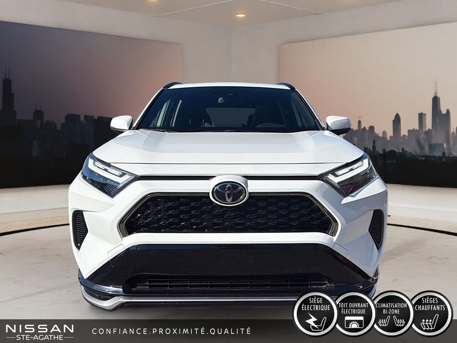 Toyota RAV4 hybride rechargeable SE TI | HYBRIDE RECHARGEABLE | TOIT OUVRANT | VOLANT CHAUFFANT | CARPLAY 2025 Blanc