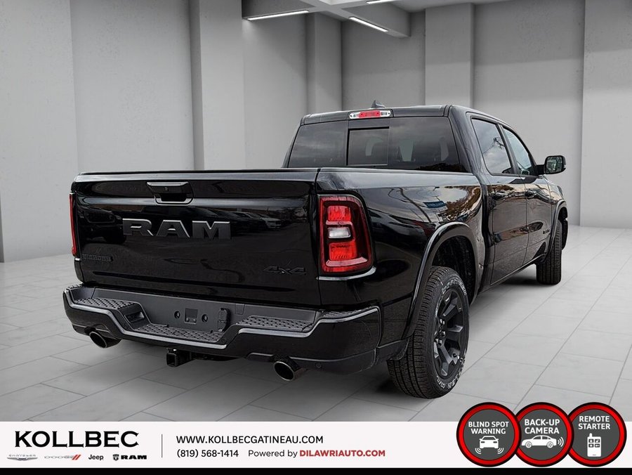 RAM 1500 Big Horn cabine d'équipe 4x4 caisse de 5 pi 7 po 2026 Couche nacrée cristal noir étincelant