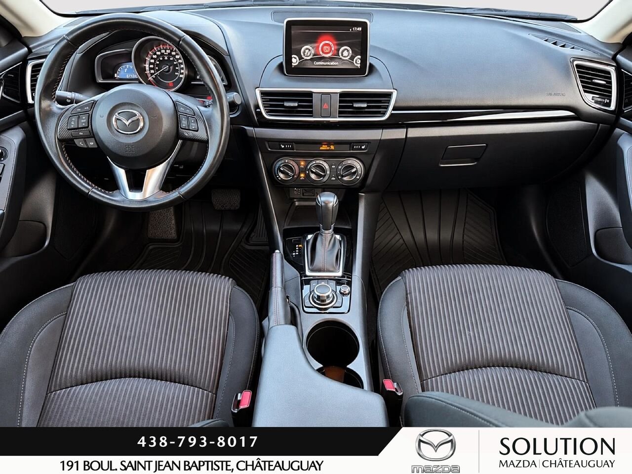 Mazda 3 SPORT AUTOMATIQUE / BLUETOOTH / SIEGES ET VOLANT CHAUFFANTS 2016 Blanc Châteauguay - photo #5