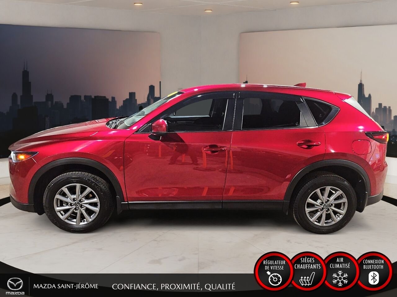 Mazda CX-5 GX | 1 PROPRIÉTAIRE | JAMAIS ACCIDENTÉ | AWD | MAGS 2023 Rouge Saint-Jérôme - photo #9