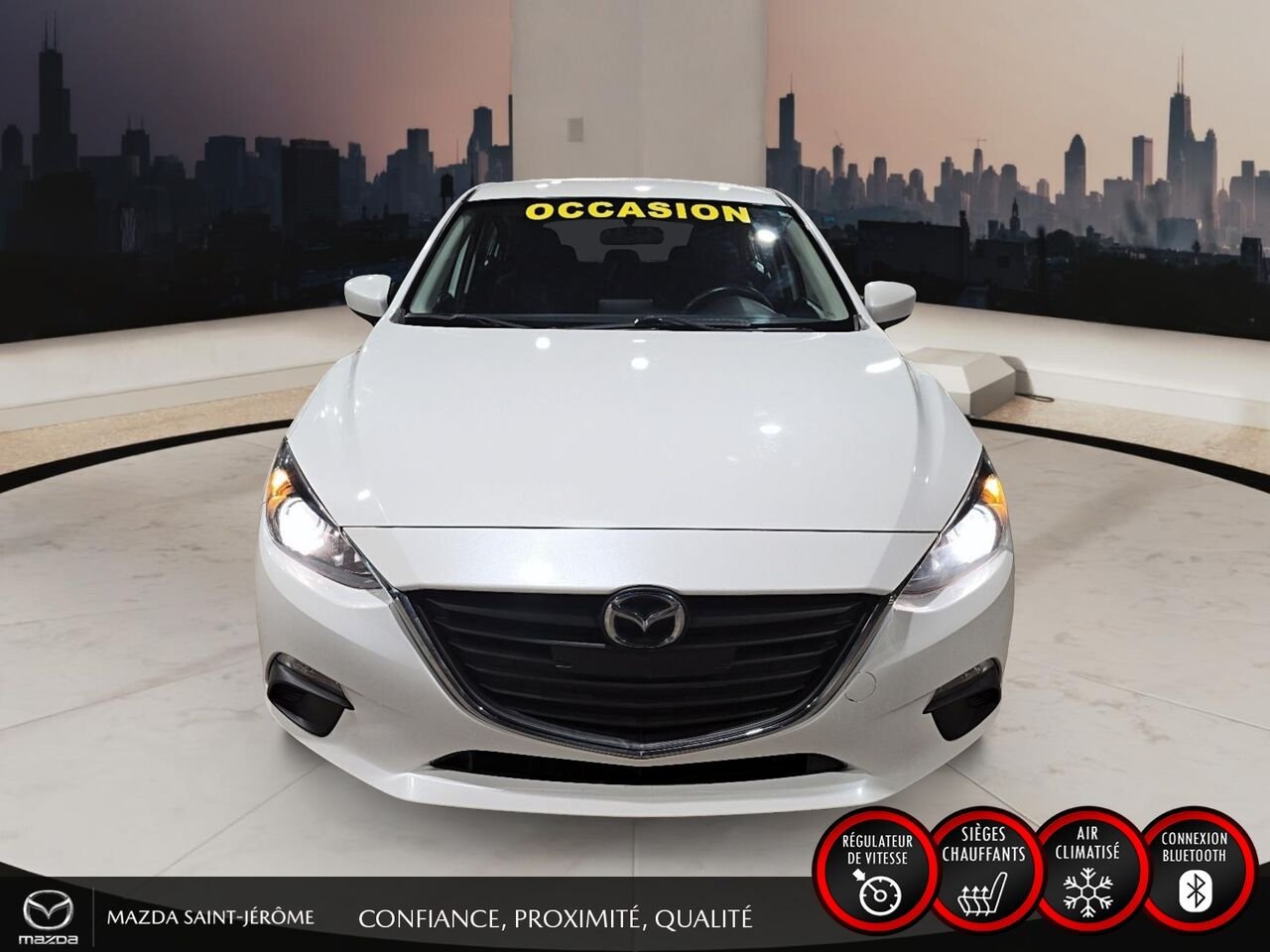 Mazda Mazda3 Sport GX | JAMAIS ACCIDENTÉ | A/C 2016 Blanc Saint-Jérôme - photo #2