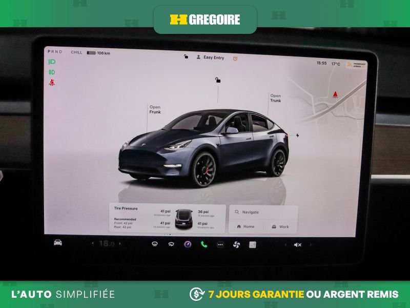 Tesla Model Y 823129 | Performance AWD AUTO A/C MAGS CUIR TOIT NAV CAM RE 2023 Gris Laval - photo #15