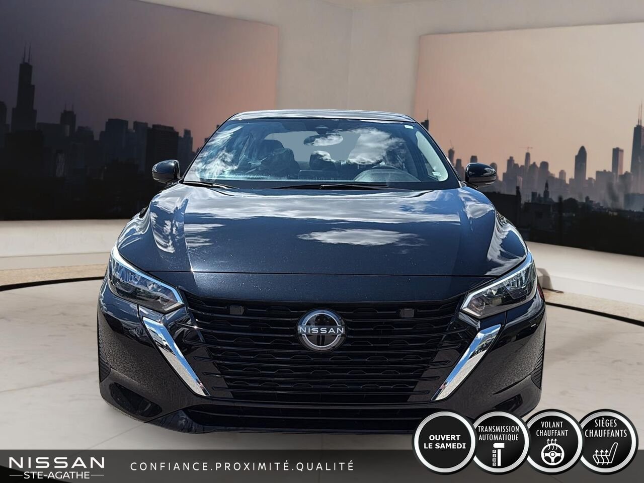 2024 Nissan Sentra SV | CARPLAY | CAMÉRA DE RECUL | UN SEUL PROPRIÉTAIRE Black Saint-Jérôme - photo #1