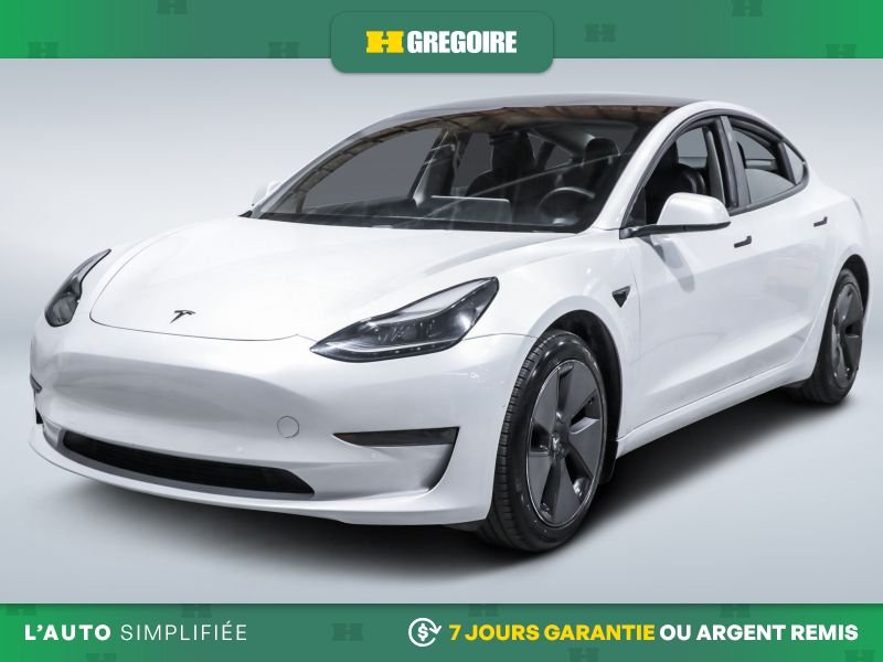 Tesla Model 3 Standard Range Plus AUTO AC CUIR NAV CAM RECULE BL 2021 Blanc